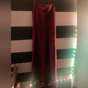 Long maroon nightgown
